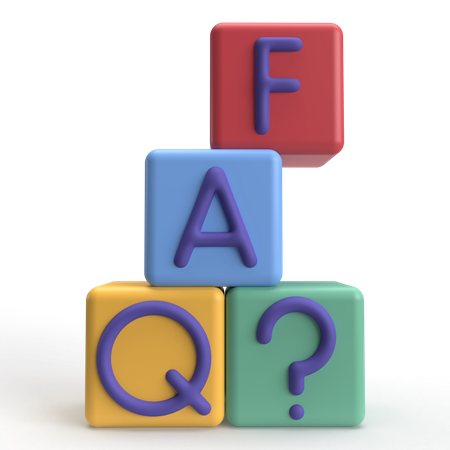 FAQ  3D Icon