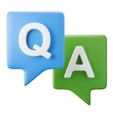 FAQ  3D Icon
