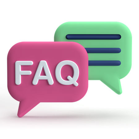 FAQ  3D Icon