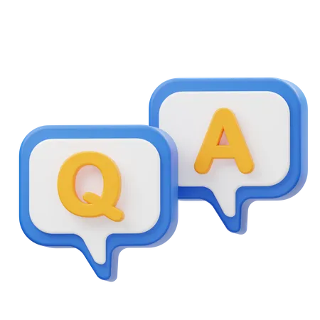 FAQ  3D Icon