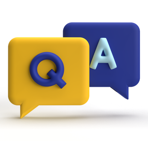 FAQ  3D Icon