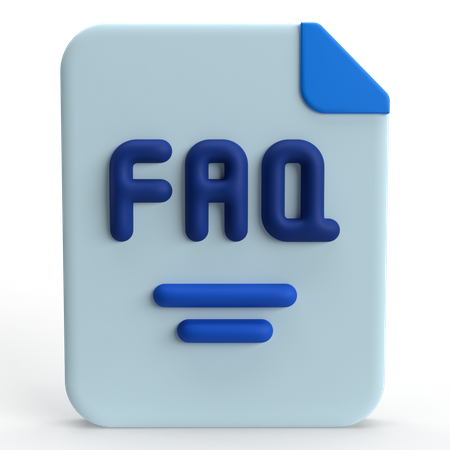 FAQ  3D Icon