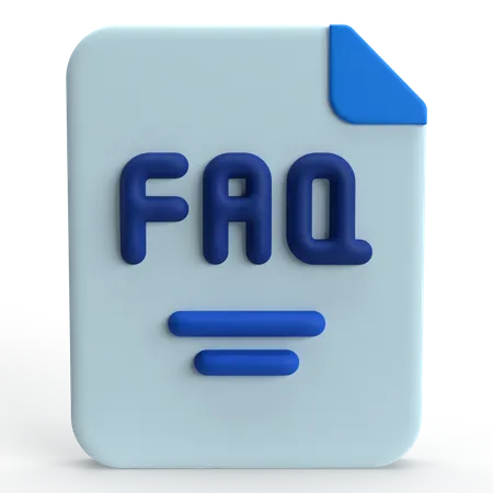 FAQ  3D Icon