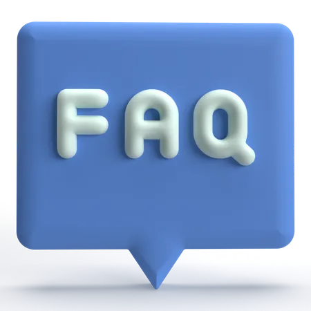 FAQ  3D Icon