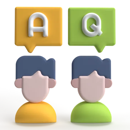 FAQ  3D Icon