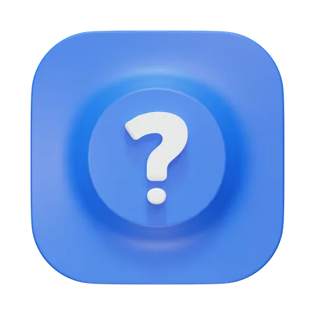 FAQ  3D Icon