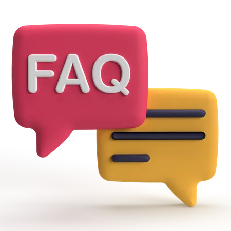 FAQ  3D Icon