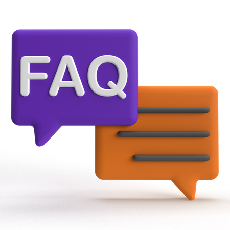 FAQ  3D Icon