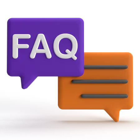 FAQ  3D Icon