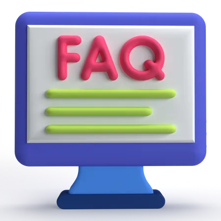 FAQ  3D Icon