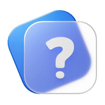 FAQ  3D Icon