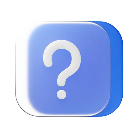 FAQ  3D Icon