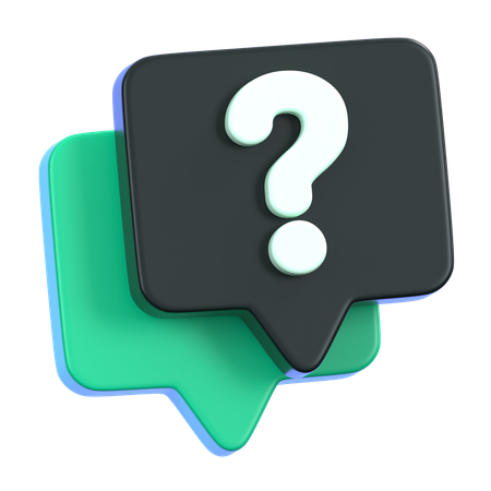 FAQ  3D Icon