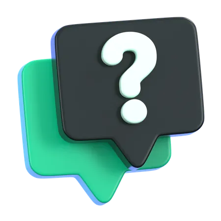 FAQ  3D Icon