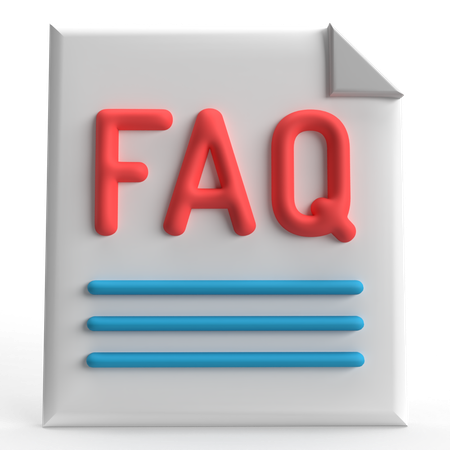 FAQ  3D Icon