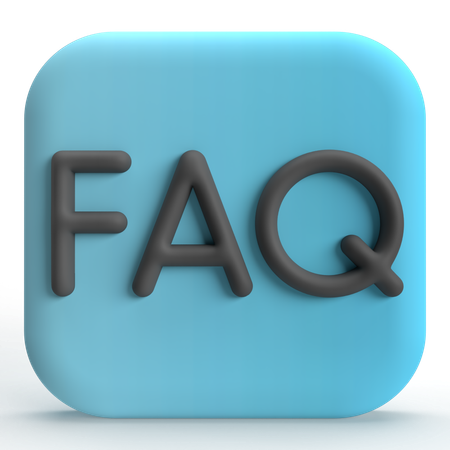 FAQ  3D Icon