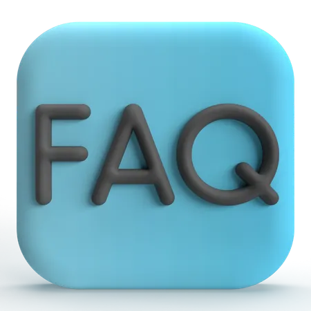 FAQ  3D Icon