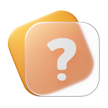 FAQ  3D Icon