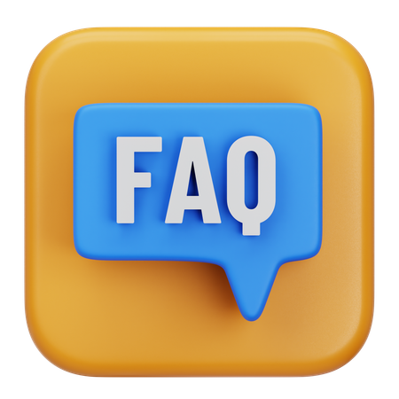 FAQ  3D Icon