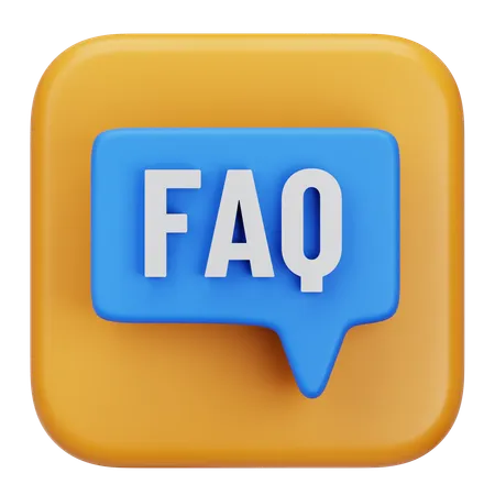 FAQ  3D Icon