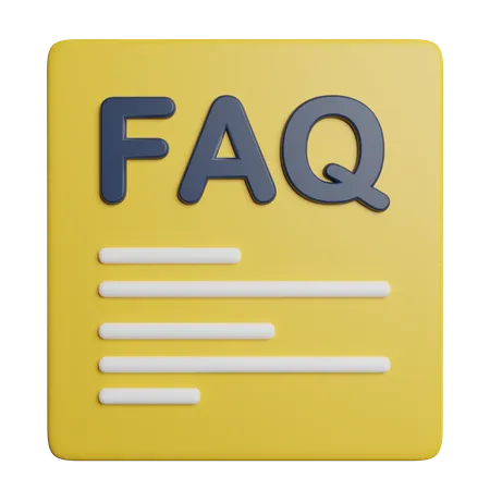 Faq  3D Icon