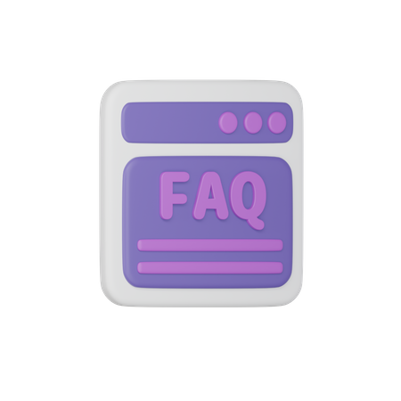 Faq  3D Icon