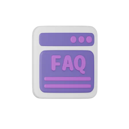 Faq  3D Icon