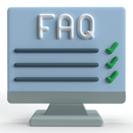 FAQ  3D Icon