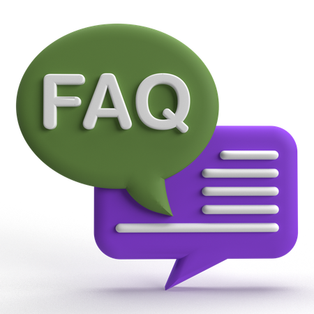 FAQ  3D Icon
