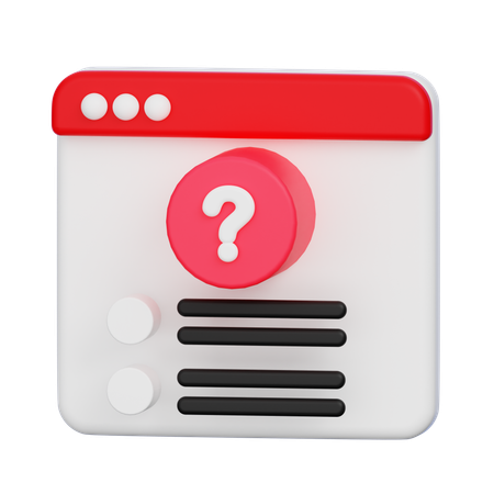 Faq  3D Icon