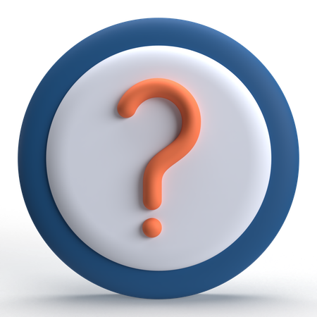 FAQ  3D Icon