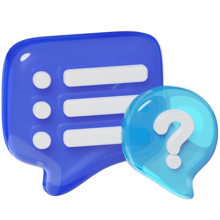 FAQ  3D Icon