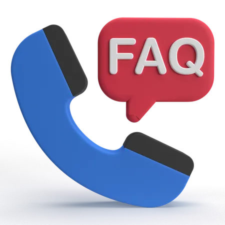 FAQ Anruf  3D Icon