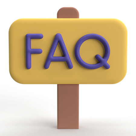 FAQ Board  3D Icon