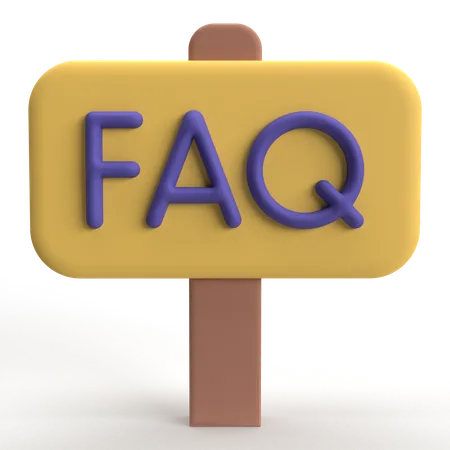 FAQ Board  3D Icon