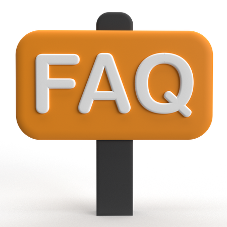 FAQ Board  3D Icon