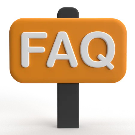 FAQ Board  3D Icon