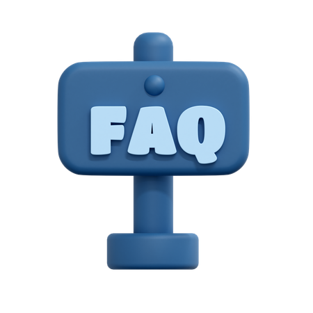 Faq board  3D Icon