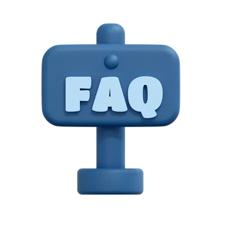 Faq board  3D Icon