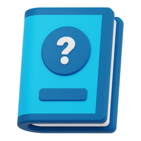 Livre de questions fréquentes  3D Icon