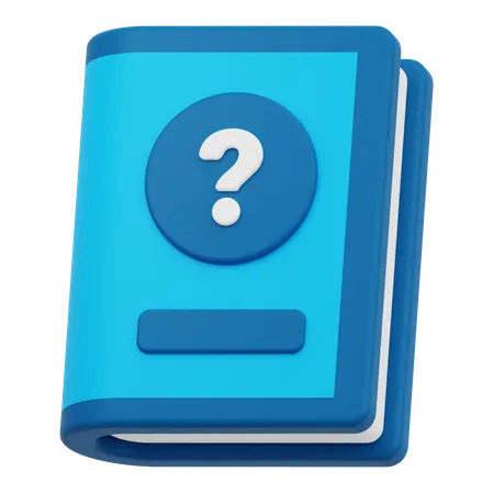 Livre de questions fréquentes  3D Icon