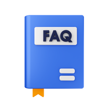 Faq Book  3D Icon