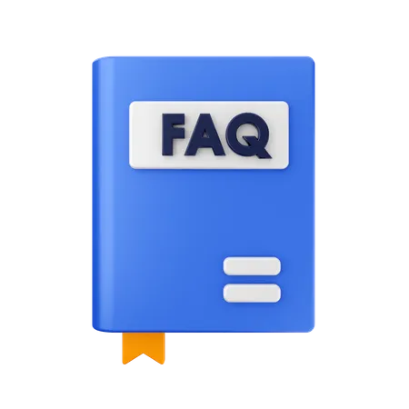 Faq Book  3D Icon