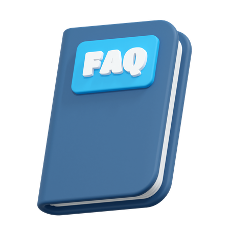 Faq book  3D Icon