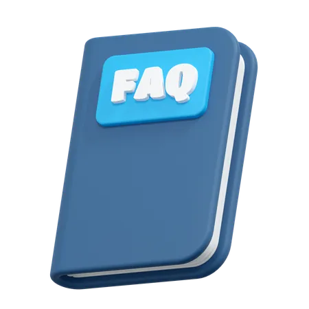 Faq book  3D Icon