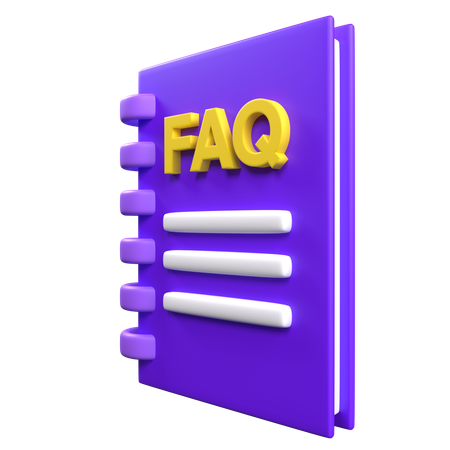 Faq Book  3D Icon