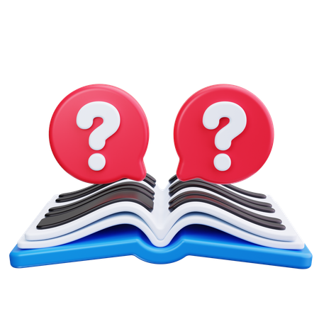 Faq Book  3D Icon