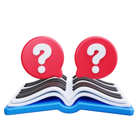 Faq Book  3D Icon