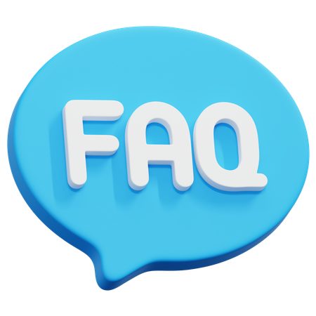 Faq Bubble  3D Icon