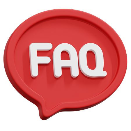 Faq Bubble  3D Icon